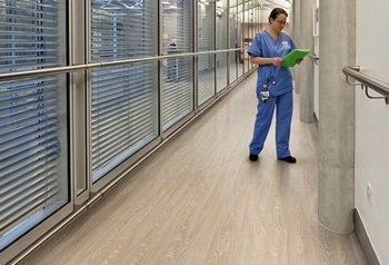 Safety vinyl flooring. 