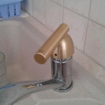 Antimicrobial copper Lever handle for monobloc mixing taps