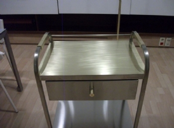 Antimicrobial copper hospital table