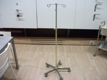 IV Pole, with antimicrobial copper