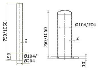 PLST SAFETY POSTS Pi/Piu